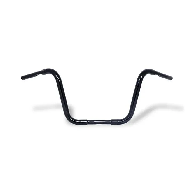 1-1/4″ Buffalo Apehangers, 12″ High Black
