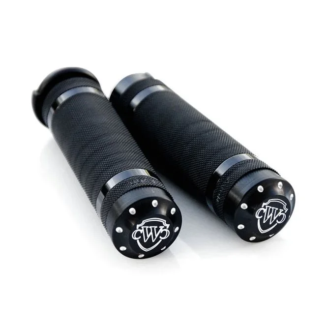 1″ / 25.4Mm Grooved Handlebar Grips. Black