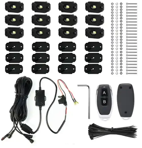 12pcs LED Rock Light Crawler Kit Universal
