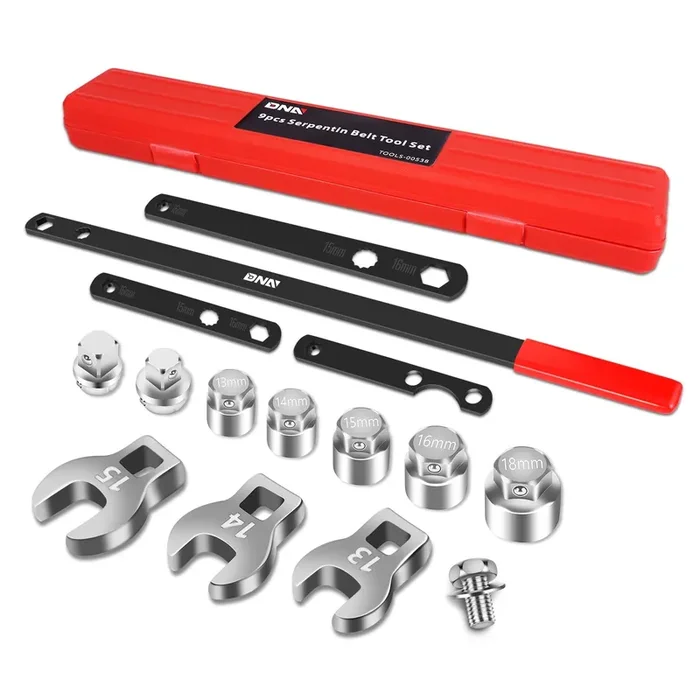 14PCS Remove-Install Pulley Serpentine Belt Tool Set