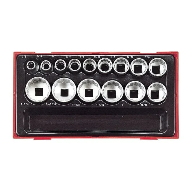 15-pc Metric 12-point sockets .