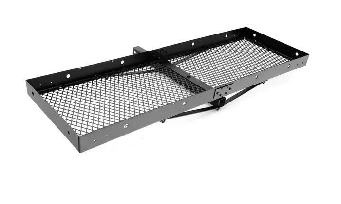 21 Inch X 61 Inch Hitch Mounted Steel Cargo Carrier