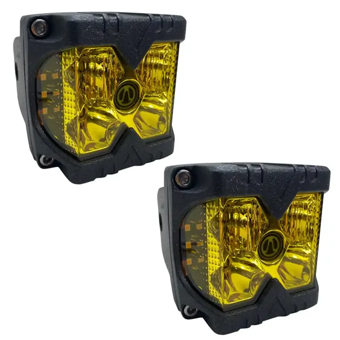 2pcs LED Auxiliary Bracket Mount Light w/Strobe Universal