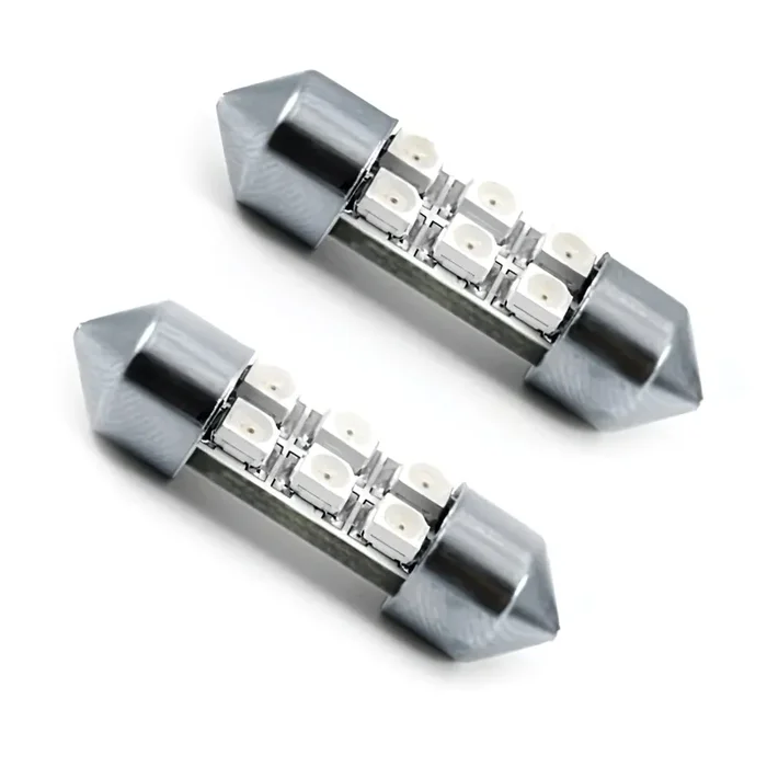 31MM 6 LED SMD Festoon Bulbs (Pair) Cool White