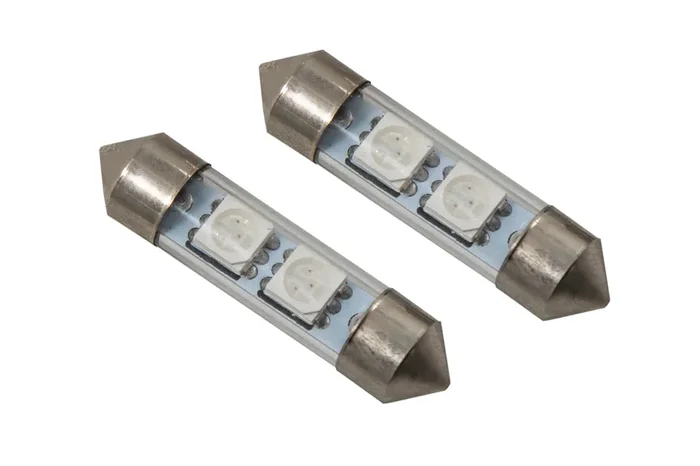 36mm SMF2 LED Red (pair)
