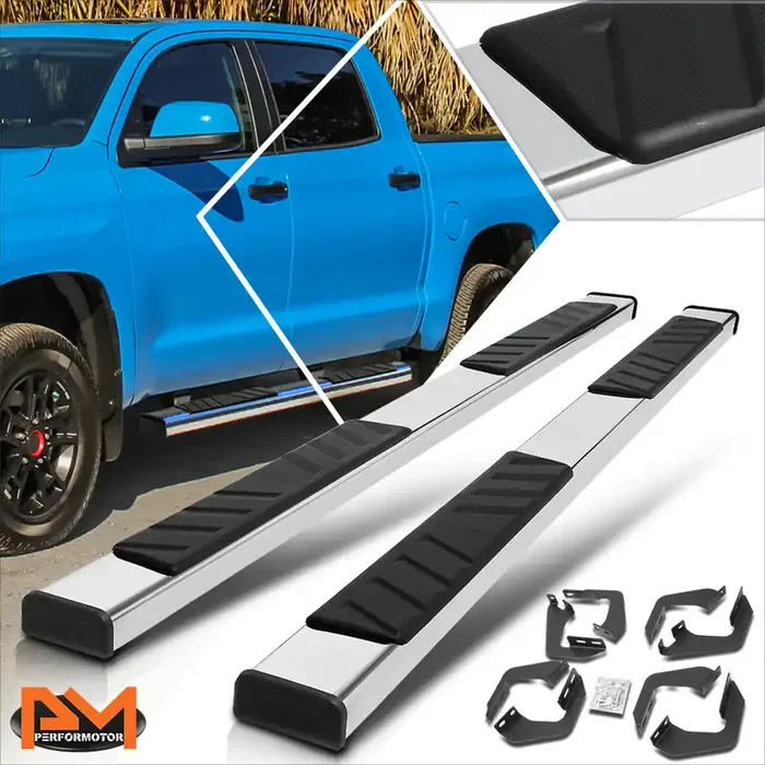 4.5 in. Wide Flat Side Steps Running Boards 07-21 Toyota Tundra Double Cab