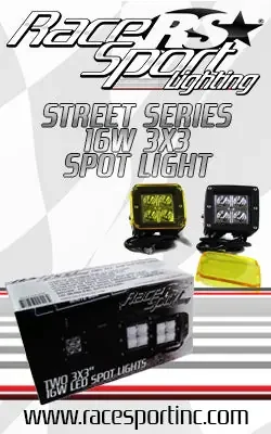 4-LED Cube Spot Lights w/ Amber Cover Universal