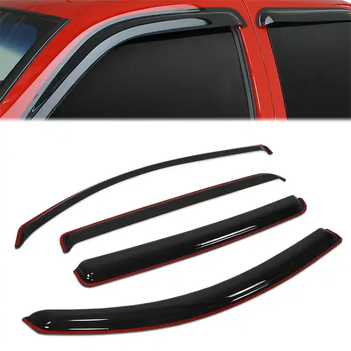 4Pcs Window Visors Guard Deflector 16-23 Toyota Tacoma Double (Extended) Cab