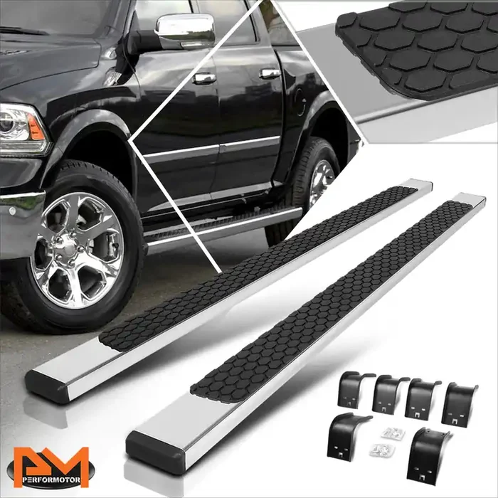5 in. Wide Side Step Bar Running Boards 11-21 Ram 1500 2500 3500 Crew Cab 4-Door
