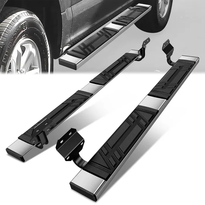 6.5 in. W Flat Step Bar Running Boards 15-24 Ford F-150 F-250 F-350 Super Duty Standard Cab