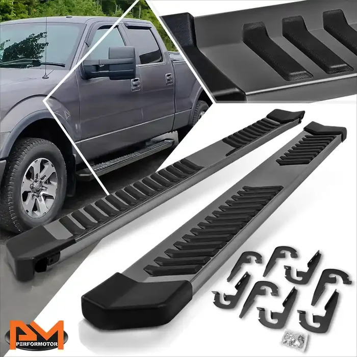 6 in. Wide Side Step Bar Running Boards 04-14 Ford F-150 Super Cab