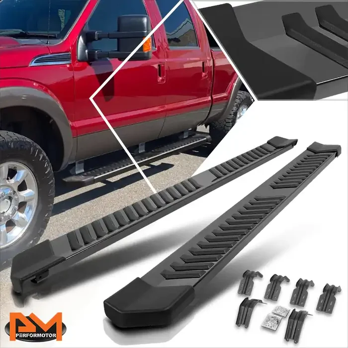 6 in. Wide Side Step Bar Running Boards 99-16 Ford F-250 F-350 F-450 F-550 SD Crew Cab