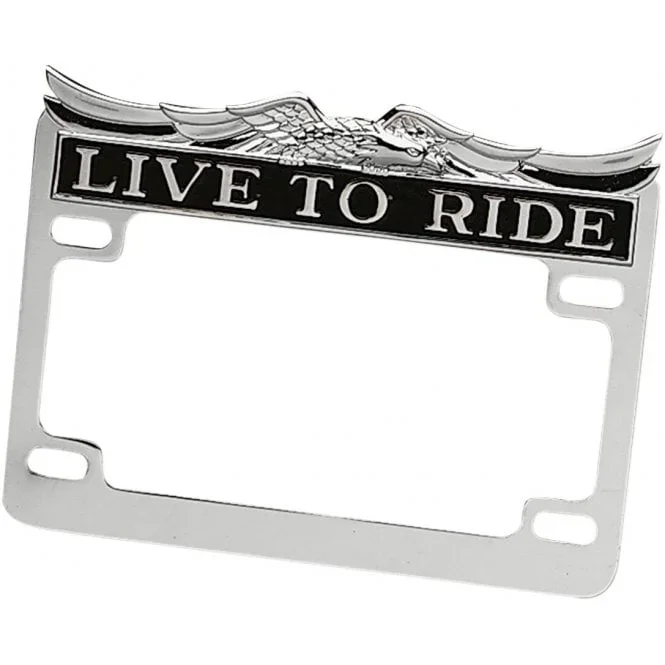 “Live To Ride” License Plate Frame