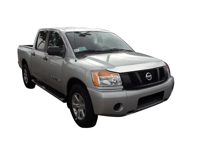 Aeroskin Flush Mount Chrome Hood Protector 04-15 Nissan Titan, Armada
