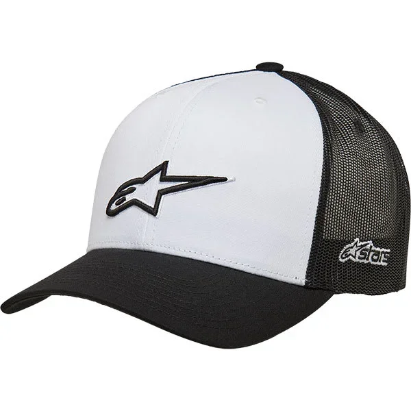 Alpinestars Ageless Outline Trucker Hat – White / Black