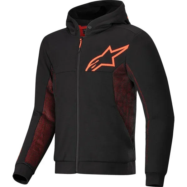Alpinestars Chrome Air Sport Hoodie – Black / Fluo Red