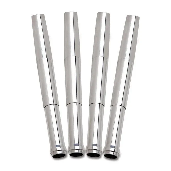 Billet ‘A Cut Above’ Aluminium Pushrod Cover Kit. Chr.