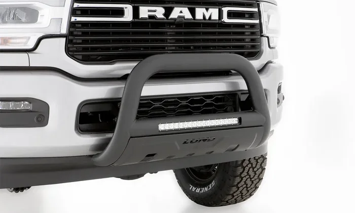 Black Bull Bar 20 Inch LED Light Bar 20-24 Ram 2500, 3500