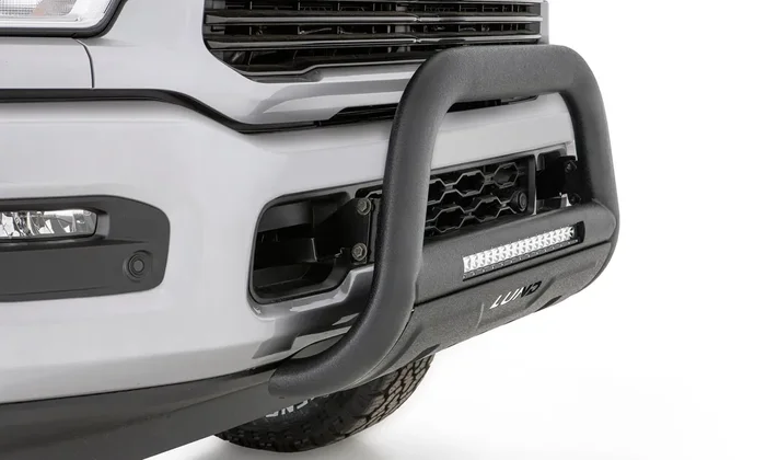 Black Bull Bar Integrated 20 Inch LED Light Bar 07-18 Silverado Sierra 1500, Tahoe, Suburban