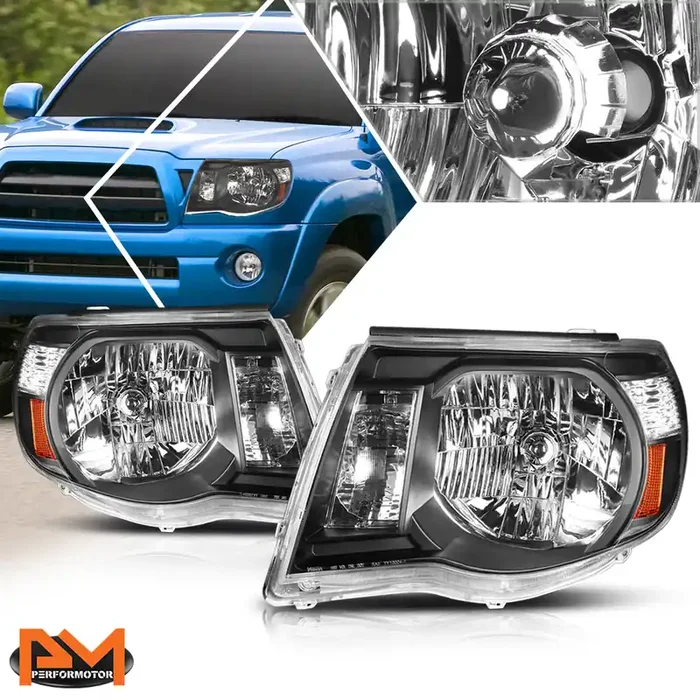 Black Housing OE Style Headlights 05-11 Toyota Tacoma