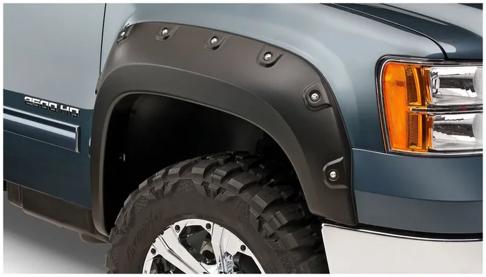 Boss Pocket/Rivet Style Front Fender Flares 11-14 Sierra 2500 HD/3500 HD