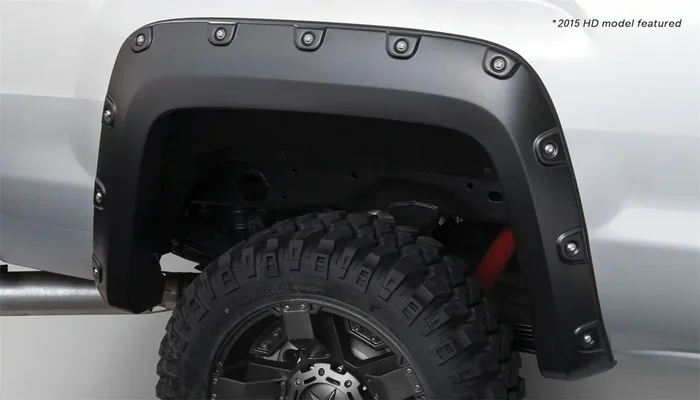Boss Pocket/Rivet Style Rear Fender Flares 14-15 Sierra 1500, 15-18 2500 HD/3500 HD