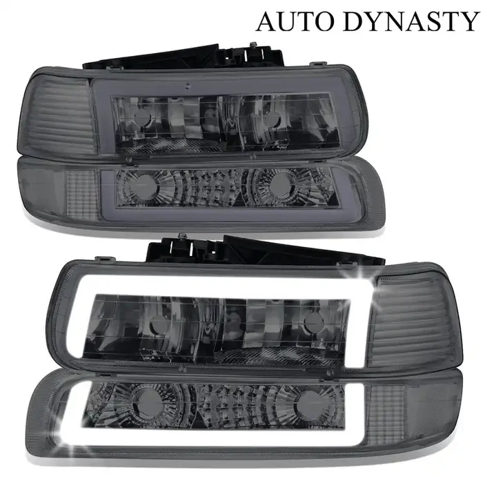 C-Style LED DRL Headlight+Bumper Lamp 99-06 Chevy Silverado, Suburban, Tahoe