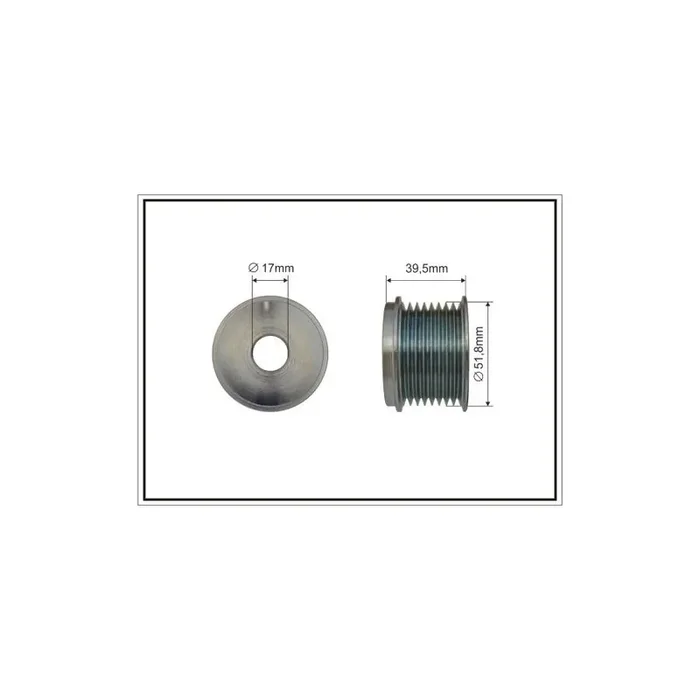 Caffaro 500621 Pulley, Alternator