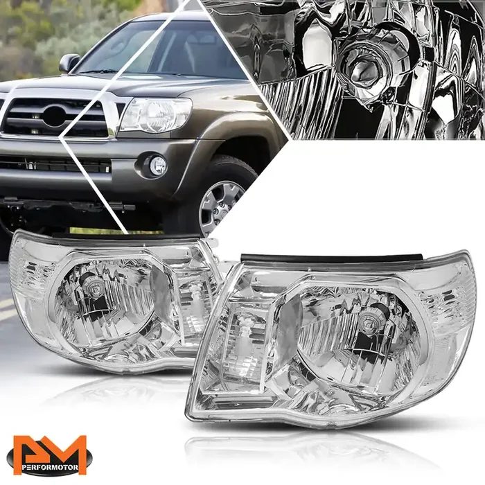 Chrome Housing OE Style Headlights 05-11 Toyota Tacoma