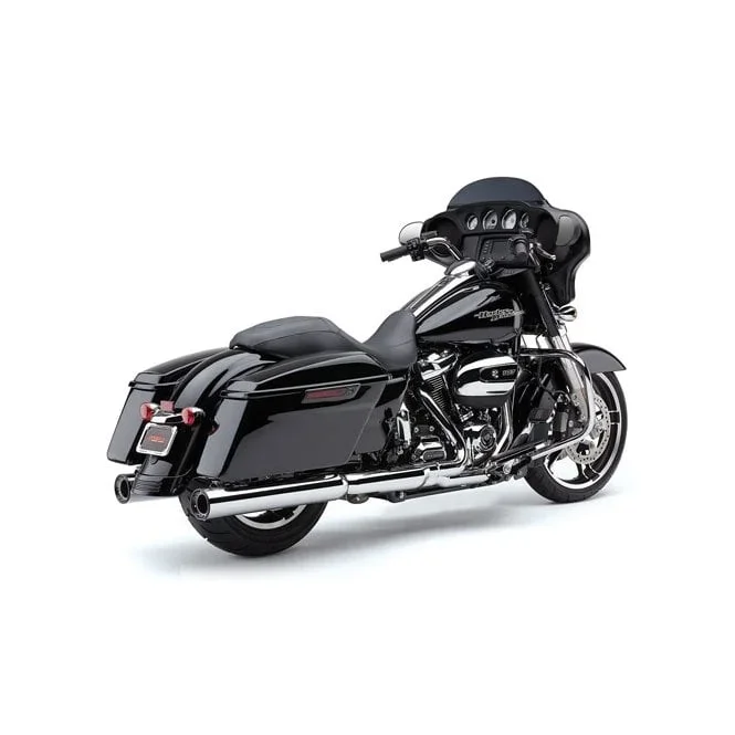 Cobra 4″ slip-on mufflers with Race Pro end caps 17-22 Touring