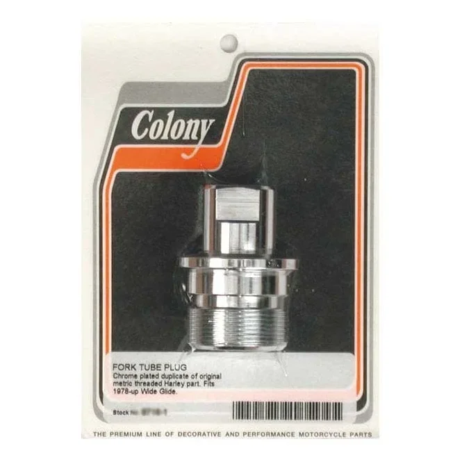 COLONY FORK TUBE CAP BOLTS L77-84FL; 80-86FXWG; 80-83 and 00-13Touring; 93-05FXDWG; 84-17Softail (excl. 13-17 FXSB Breakout)