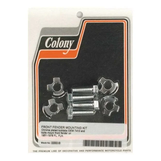 COLONY FRONT FENDER MOUNT KIT 51-78 FL, FLH