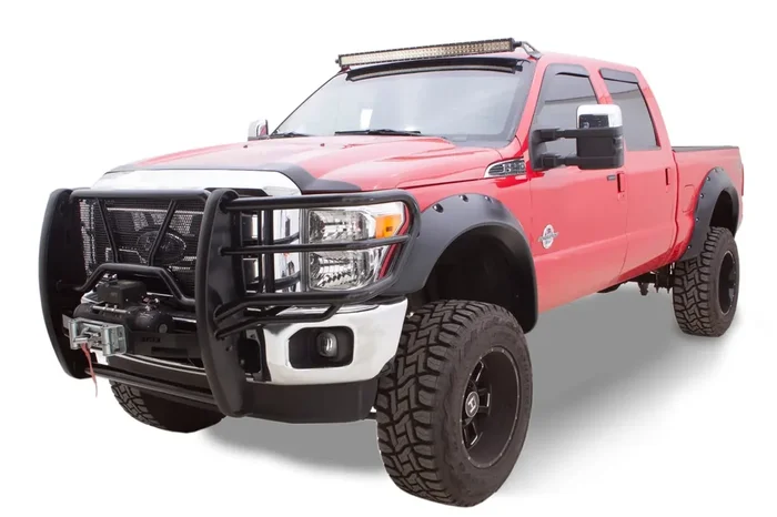 Cutout Style 4-Piece Fender Flare Set 11-16 Ford F250-F450 Super Duty
