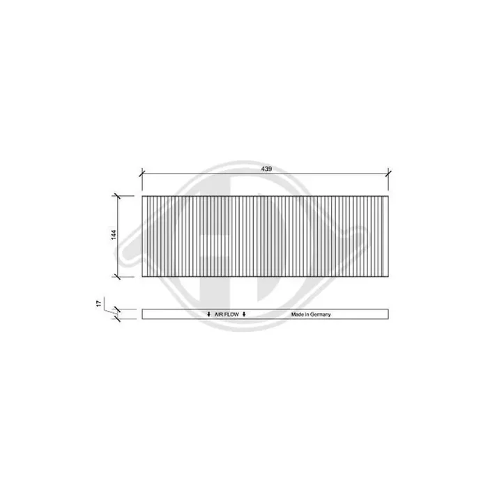 DIEDERICHS DCI0046 Pollen Filter