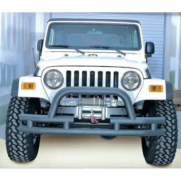 Double Tube Bumper, Front, 3 Inch, Hoop 76-06 Jeep CJ/YJ/TJ