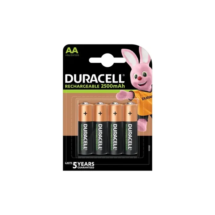 Duracell Rechargeable AA Batteries 2500 mAh