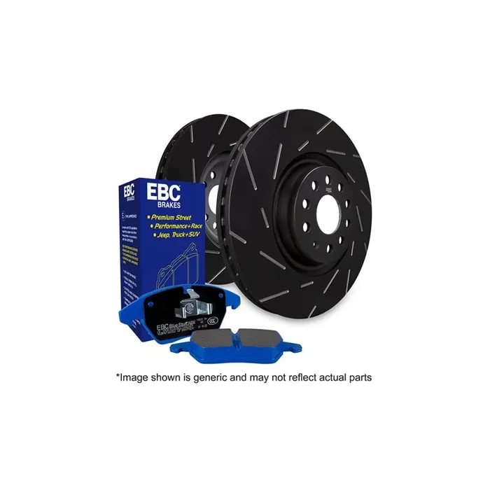 EBC PD09KF1294 Ford Fiesta Bluestuff Front Brake Pad & USR Disc Kit – TRW Caliper