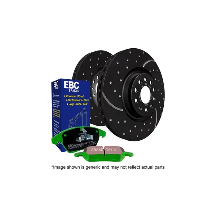 EBC PD11KF387 Citroen C5 Greenstuff Front Brake Pad & GD Disc Kit