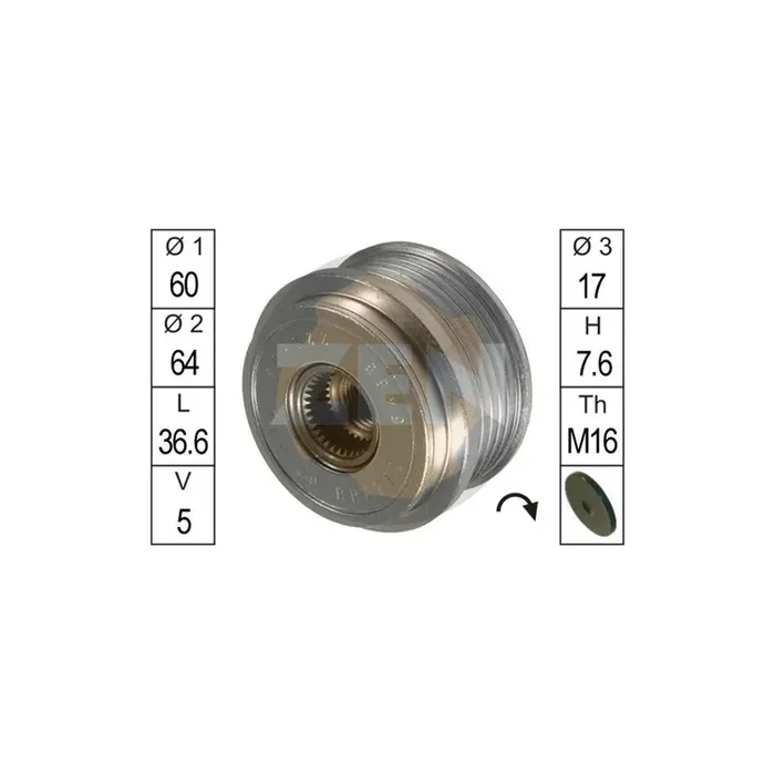 Era ZN5466 Alternator Freewheel Clutch