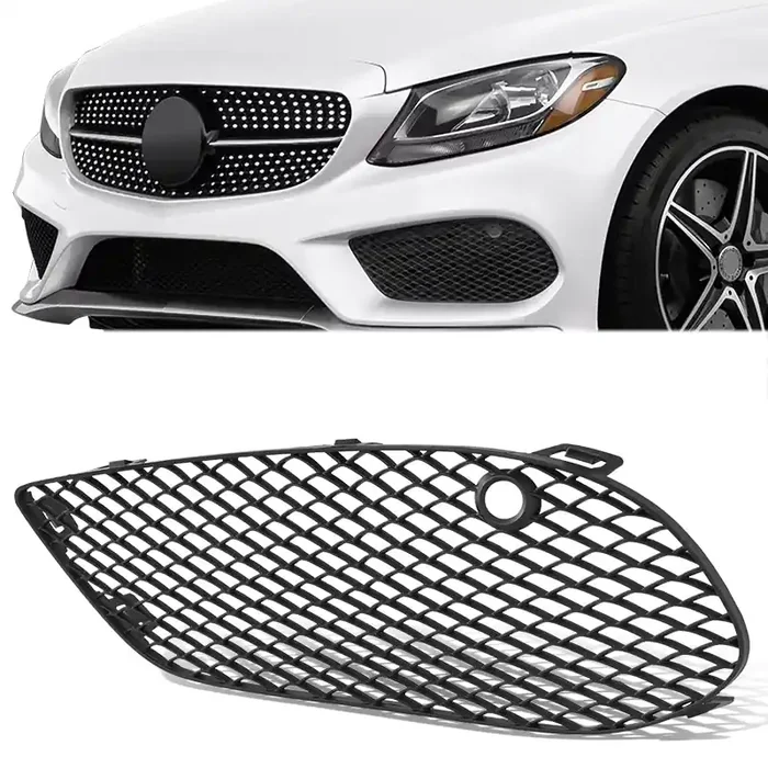Front Drive Side Fog Light Bezel 15-18 Mercedes-Benz C300, 2015 C400, 2016 C450 Amg, 17-18 C43 Amg