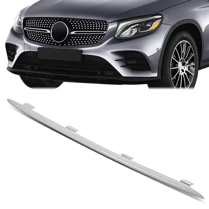 Front Left Upper Bumper Grille Molding 17-19 Mercedes-Benz Glc43 Amg