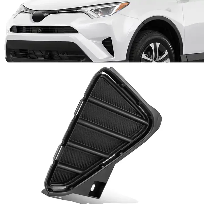 Front Passenger Side Fog Light Cover 16-18 Toyota Rav4, Without Fog