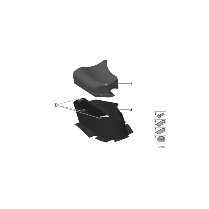 Genuine BMW 11007742142 Oval-Head Machine Screw, Black M4X10 10.9 M.FL (Inc. M6 GT3, M235i Racing & M4 GT4)