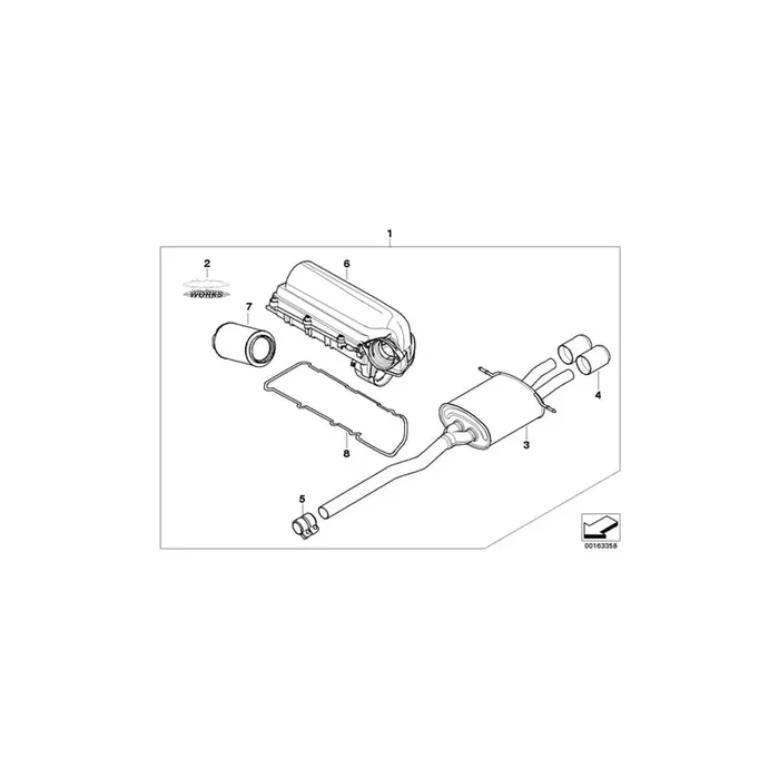 Genuine BMW 11120429564 R56 Tuningkit J. COOPER WORKS (Inc. Cooper S)