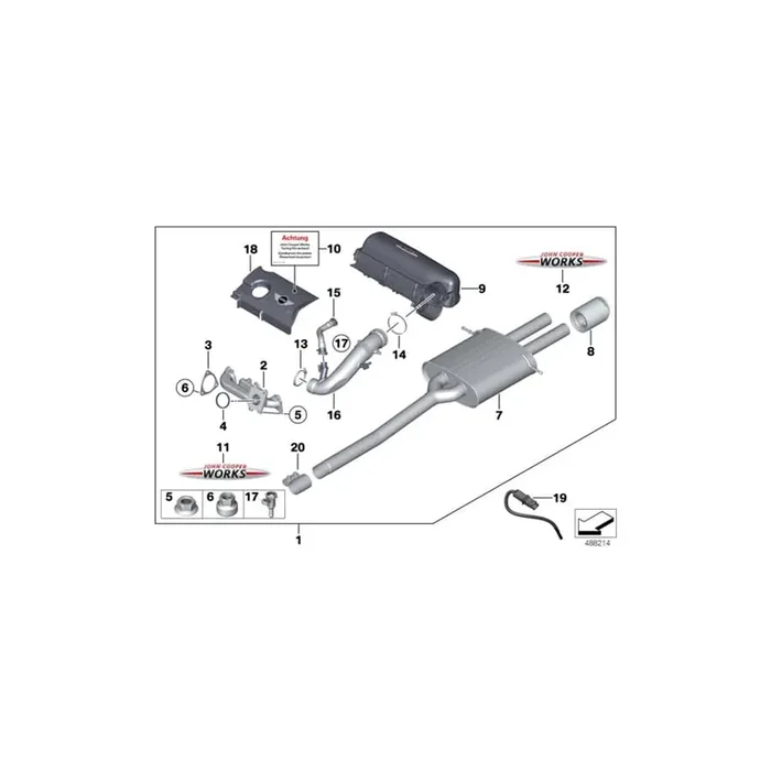 Genuine BMW 11122208027 R56 Tuningkit JCW ECE (Inc. Cooper S)