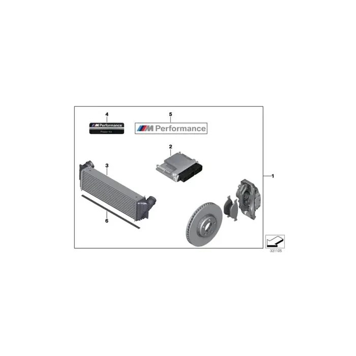 Genuine BMW 11122338078 F11 F10 Power Kit M PERFORMANCE (Inc. 530d & 530dX)