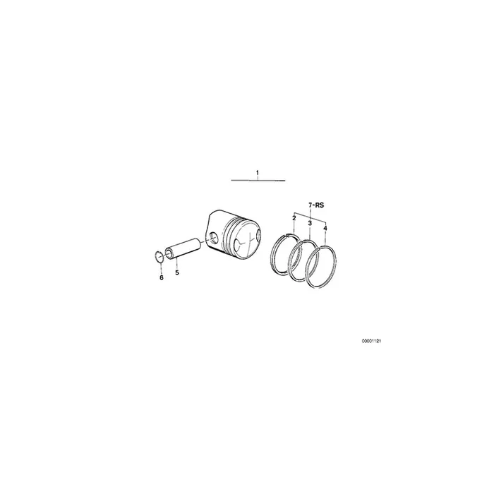 Genuine BMW 11251337176 Piston 93,98 E=9,5 +
