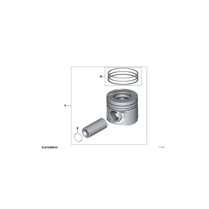 Genuine BMW 11257798882 E53 E83 Repair Kit Piston Rings (Inc. X3 3.0d, 320Cd & 118d)
