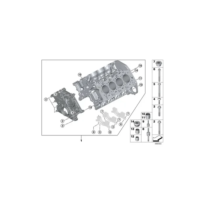 Genuine BMW 11258600381 G12 G05 G11 Piston (Inc. 750LiX 4.0, 750iX & X5 50iX)