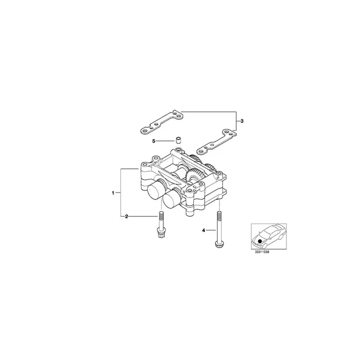 Genuine BMW 11271433604 E46 E36 Housing With Compensating Shafts (Inc. 318i, 316Ci & Z3)